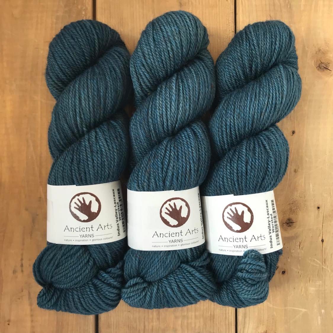 Classic Blue in Lascaux Worsted - Ancient Arts Yarns