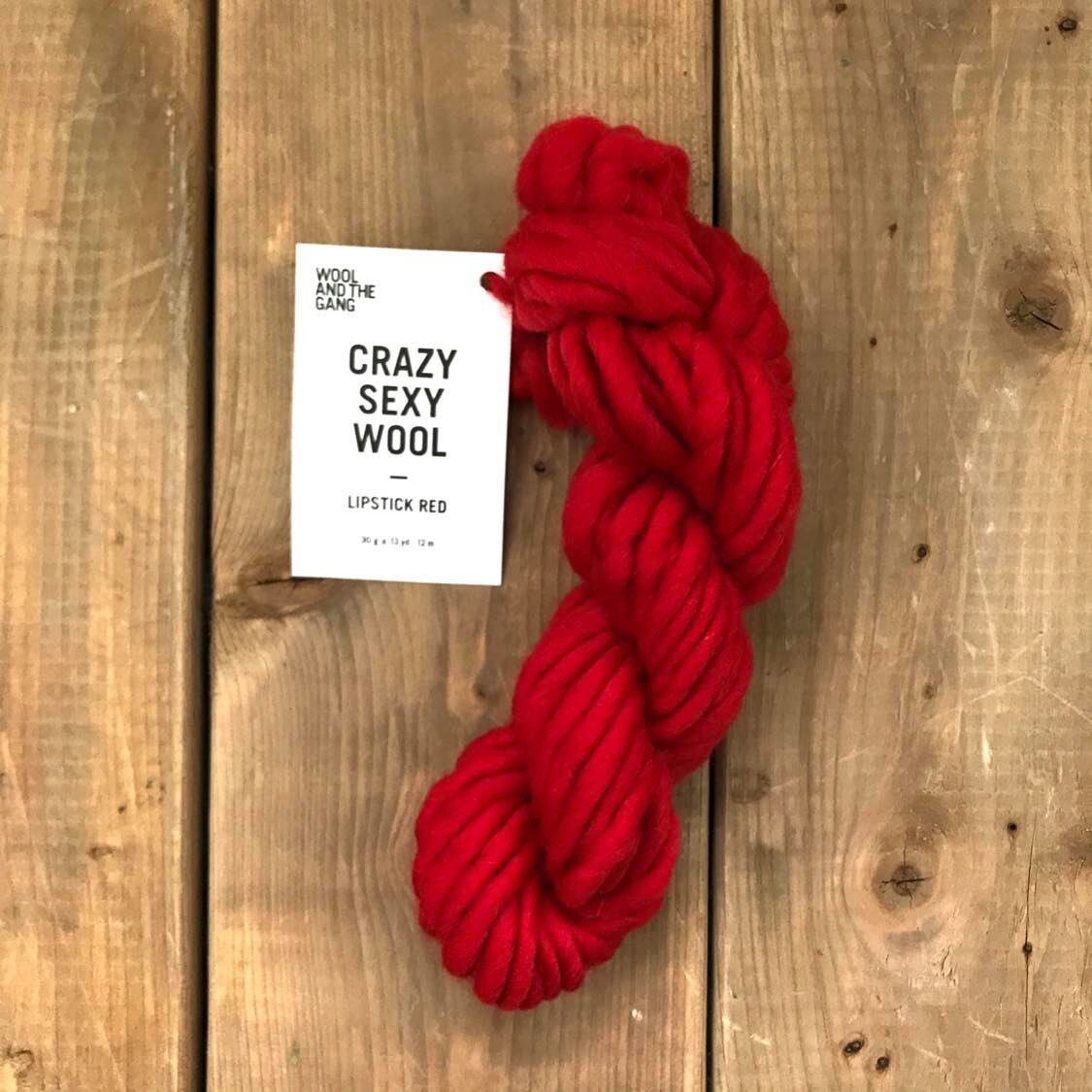 Red Super Chunky Yarn. Cheeky Chunky Yarn by Wool Couture. 200g Skein  Chunky Yarn in Red Scarlet. Pure Merino Wool. 
