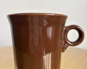 Fiestaware Ring Handled Mug – Chocolate Fiesta, Fiestaware Homer Laughlin collectible dishes