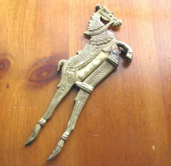 Brass Horse Shaped Betel Nut Cutter 1940/'s Old Brass Unique Horse