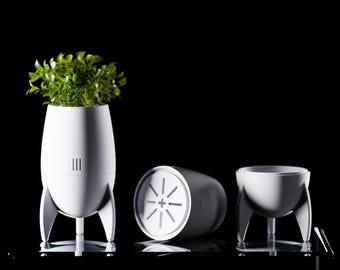 Rocket Ship Planter – 3D Printed Space-Themed Pot for Succulents & Small Plants
