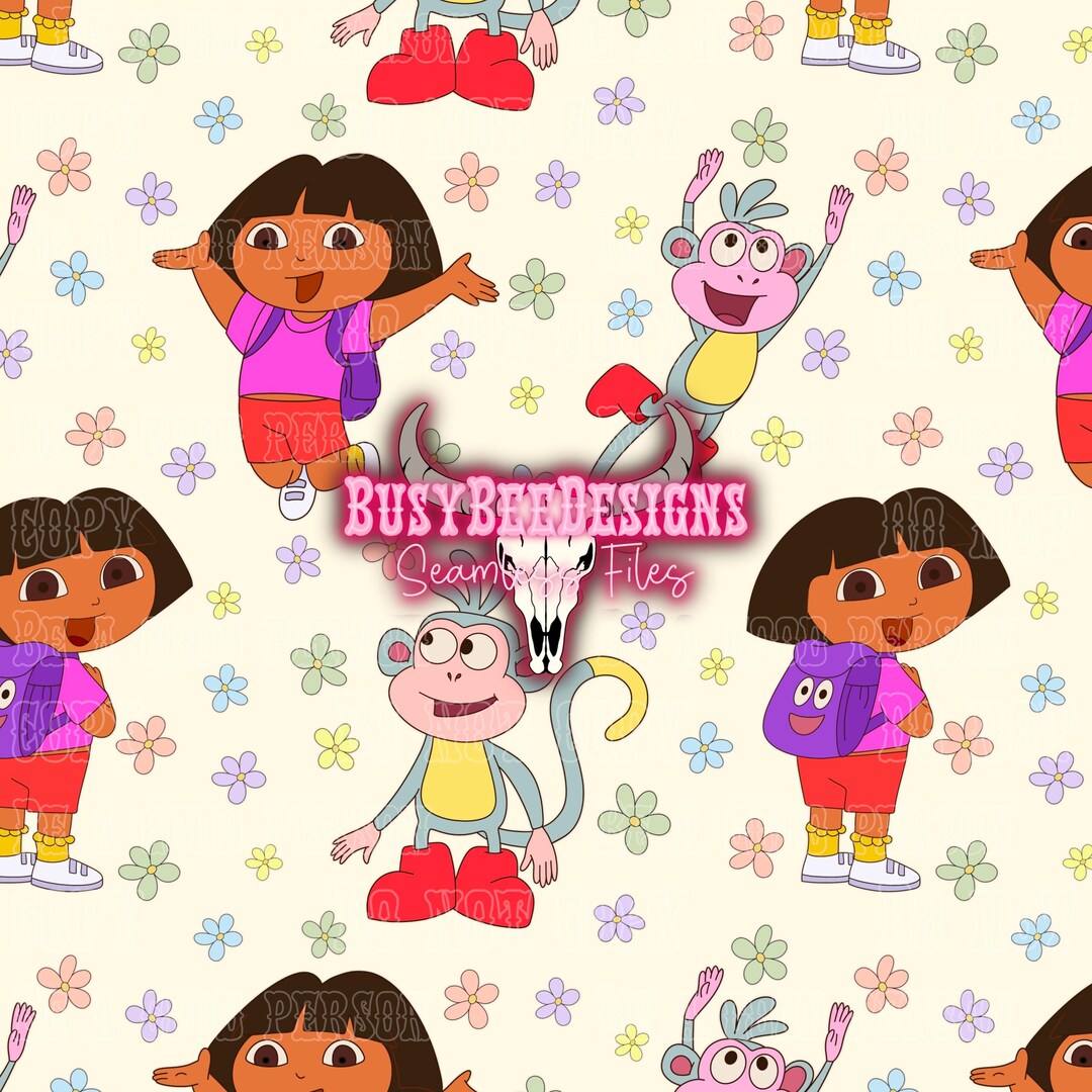 Dora the Explorer - Digital Art Seamless File - Etsy Australia