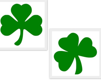 Shamrocks  SVG  PDF PNG Eps Dxf File - Custom Designs Wording Welcome.. Silhouette- Cricut Compatible