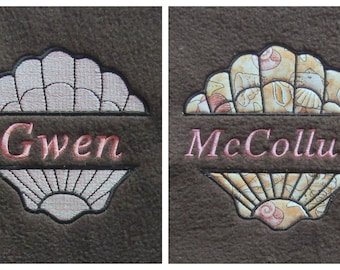 Sea Shell  Applique  Embroidery Designs  - 2 sizes - 2 Designs   - CUSTOM REQUEST WELCOME