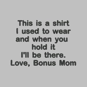 This is a shirt I used to wear Bonus Mom Embroidery Design - 2 Sizes - Jef Sew Exp Pes VP3 Vip Hus XXX Dst  4x4  5x7