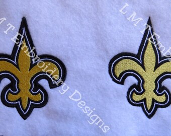 Fleur de Lis gevuld design en applique Design-2 Designs-nieuwe formaten toegevoegd