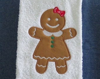 The Gingerbread Girl Applique Embroidery Designs - 2 sizes - CUSTOM  REQUEST WELCOME