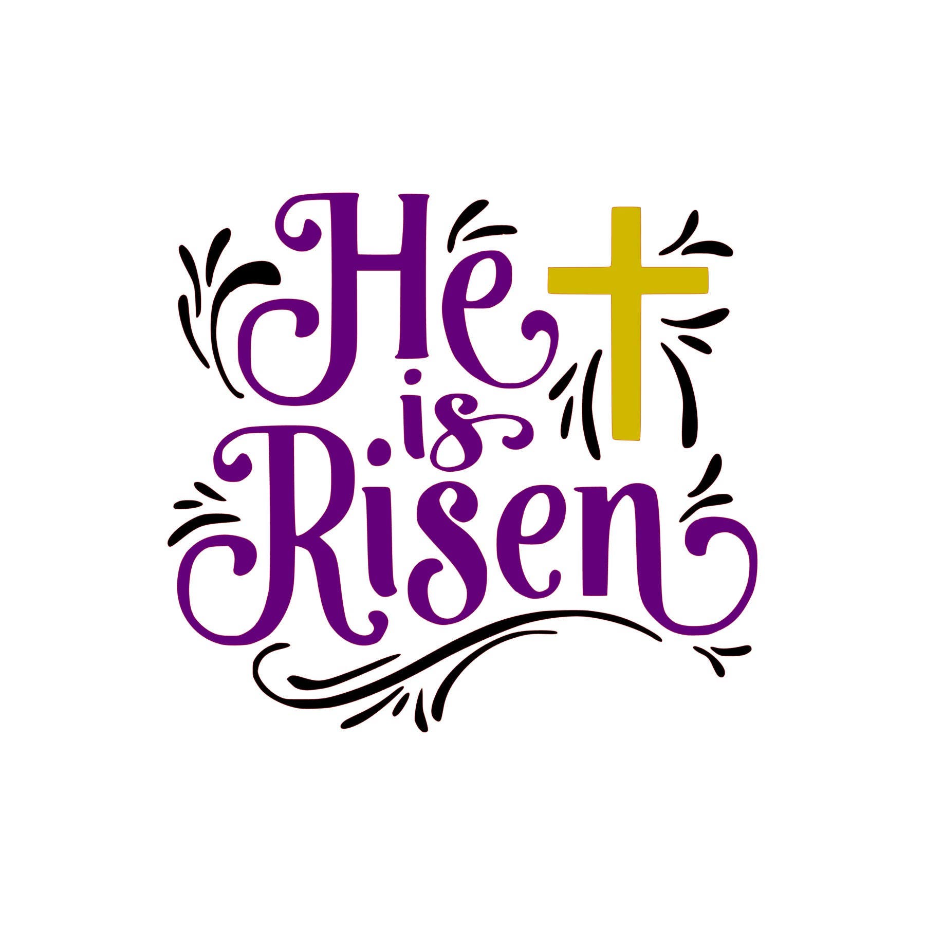 He Is Risen SVG PDF PNG Jpg Dxf Eps File Welcome | Etsy