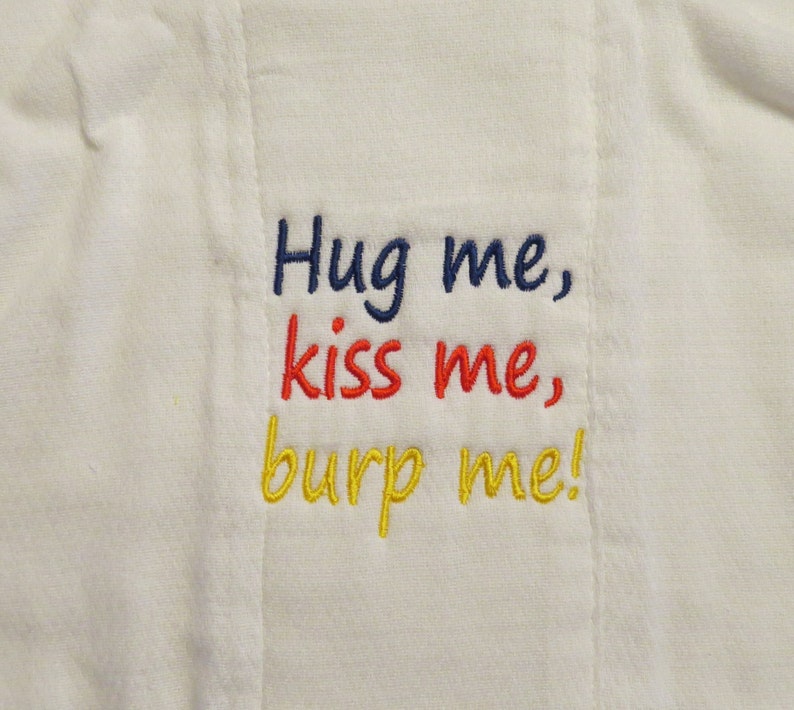 Hug Me Hug Me Kiss Me Kiss Me Hug Me Kiss Me Burp Me Embroidery Design 4x4 NEW - Etsy