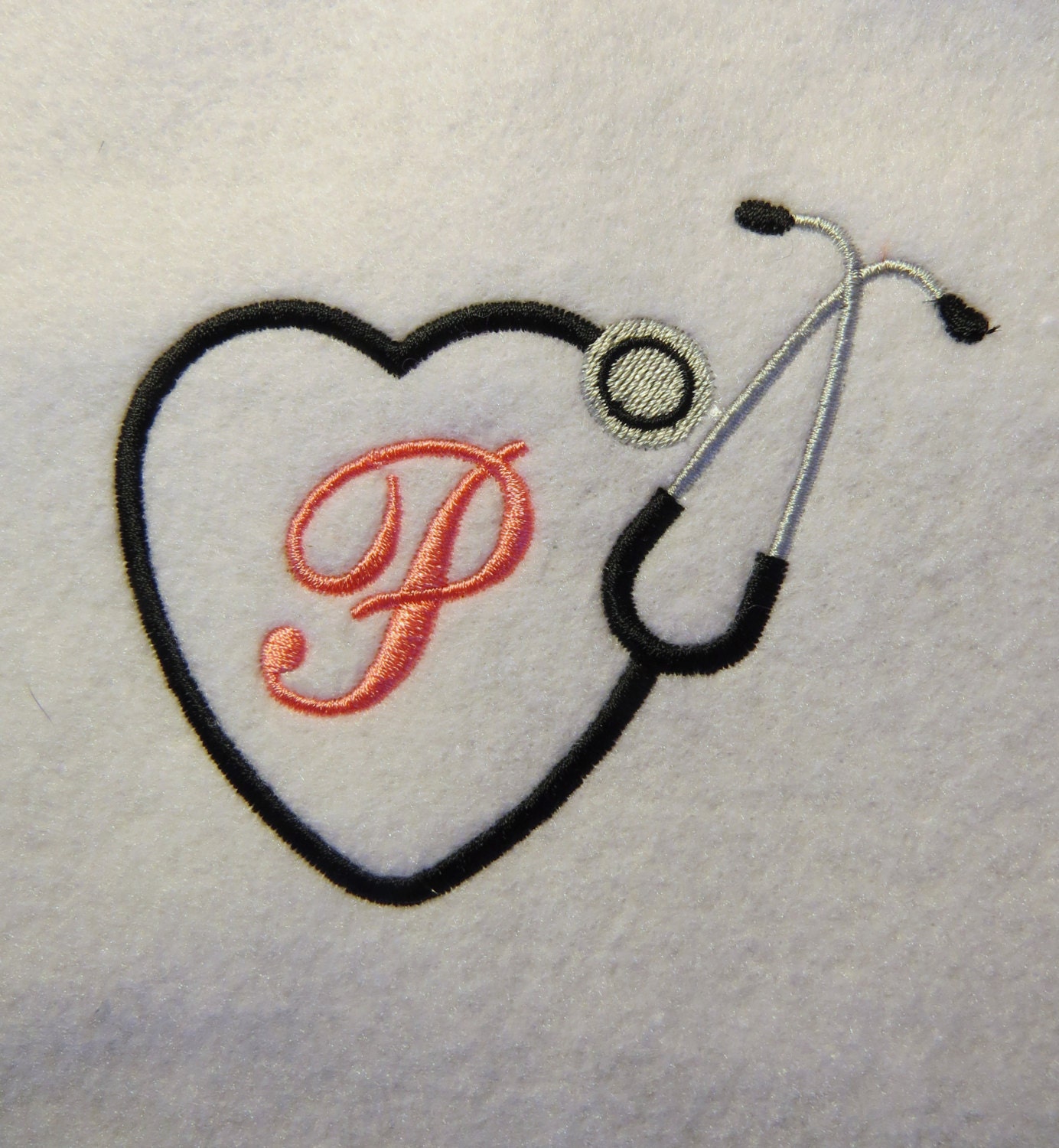 Stethoscope Embroidery Designs 3 Sizes CUSTOM REQUEST Etsy