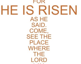 He Is Risen Cross   - SVG  PDF PNG Jpg Dxf, Eps File -  Welcome Silhouette- Cricut Compatible