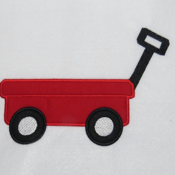 Red Wagon  Applique/Embroidery  Designs -4 sizes - CUSTOM  REQUEST WELCOME