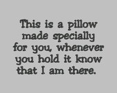 This is a pillow made especially for you - Jef Sew Exp Pes Vp3 Vip Hus XXX Dst Embroidery Design - 4x4 5x7