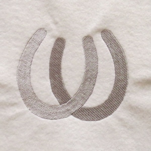 Double Horse Shoes Embroidery Designs - 3 sizes