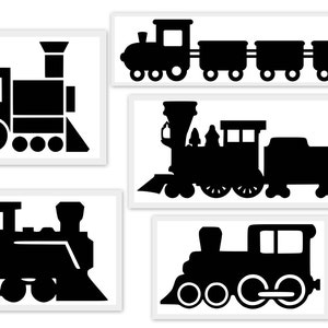 Trenes 5 SVG PDF PNG Jpg Eps Dxf - Diseños personalizados Wording Welcome..  Silhouette- Cricut Compatible Silhouette- Cricut Compatible