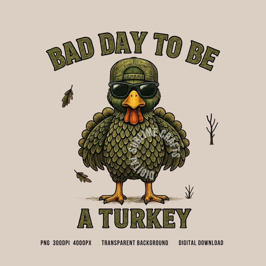 Turkey Sublime Png: Turkey Funnies Sublimation T-shirt Design (digital ...