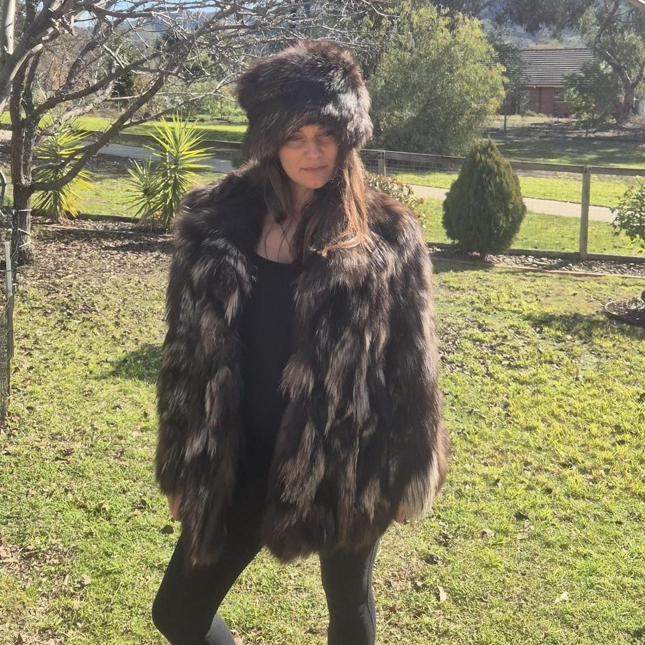 ジャケット・アウター  CHIE SAGA MINK coat 38 Saga Selected Mink Fur Jacket Womens M Vintage Scandanavia