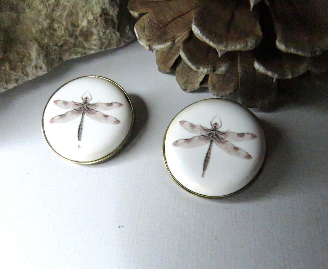 Porcelain Vintage Style Bug Pattern Buttons, Handmade. - Etsy
