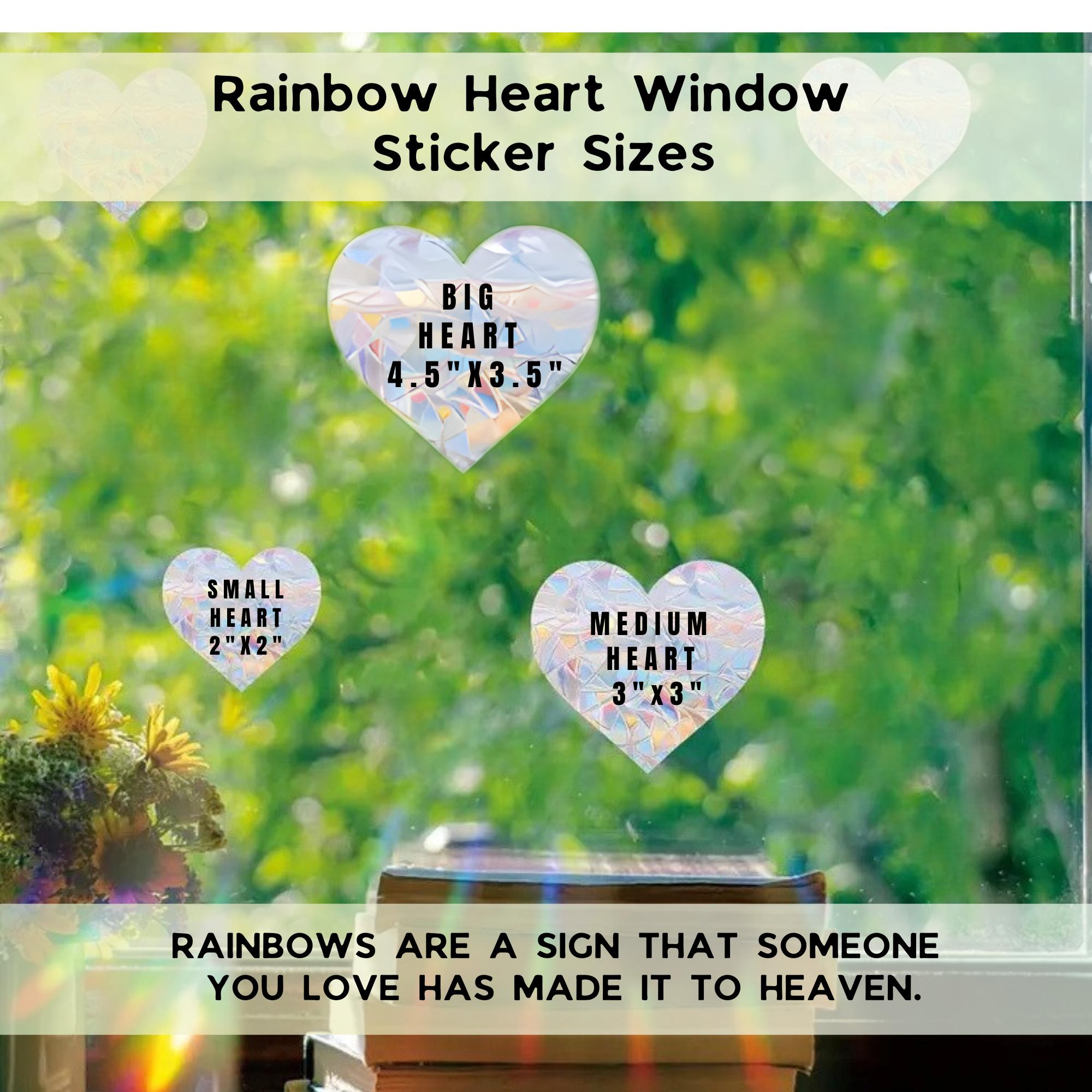 Memorial Heart Suncatcher: Rainbow Prism Sympathy Gift - Etsy