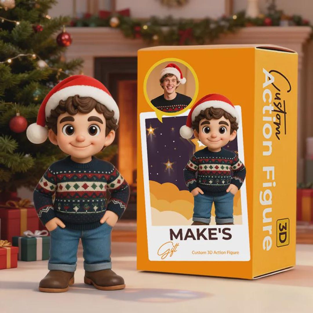 Mini Me Custom Cute 3D Mini Figure Christmas Desk Figurine Based on ...