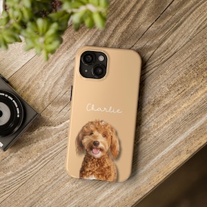 Custom Pet Phone Case Using Pet Photo and Name Custom Dog Phone Case Custom Cat Phone Case Personalized Pet iPhone 16 15 14 13 Samsung 24 23