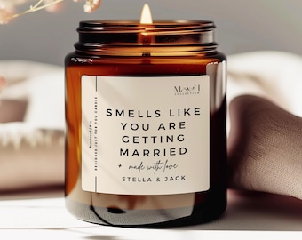 Candela di fidanzamento, regalo per fidanzati, candela divertente per torta nuziale, candele di congratulazioni per coppia di fidanzati, candela unica per matrimonio, addio al nubilato