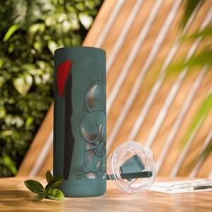 Palästinensischer Becher, Skinny Matte Tumbler, 20 Unzen, Hanthala und palästinensischer Kartenbecher, zum Trinken, freies Palästina, palästinensische Tasse