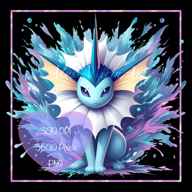 Vaporeon Fan Art - Etsy