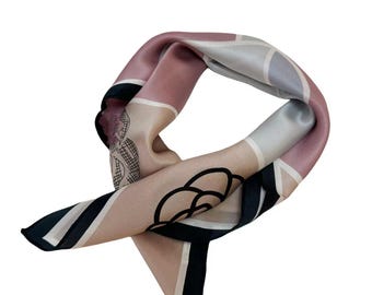 100% Mulberry Silk Scarf Classic Silk Scarf Women Silk Bandana Neckerchief Head Scarf Elegant Timeless Silk Scarf