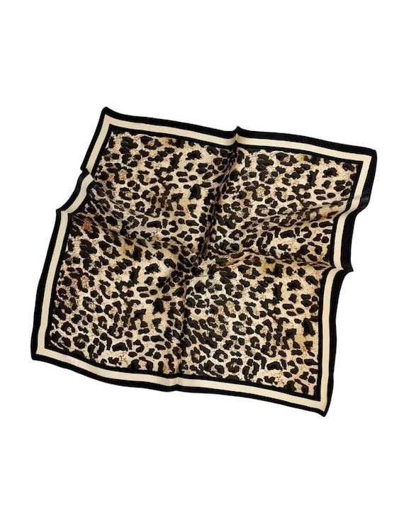 Leopard Mulberry Silk Neck Scarf Nvzi Women main image 3