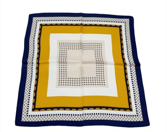 Sciarpa in seta di gelso cinese 100%, classica, arancione beige, astratta, sciarpa in seta da donna, bandana, foulard, sciarpa elegante e senza tempo.