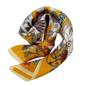 100% Mulberry Silk Scarf Classic Luxurious Silk Scarf Women Silk Bandana Neckerchief Head Scarf Elegant Timeless Silk Scarf