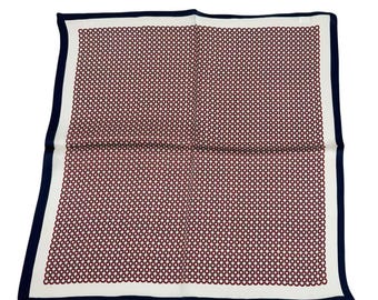 100% Chinese Mulberry Silk Scarf Classic Luxurious Silk Scarf Maroon Women Silk Bandana Neckerchief Head Scarf Elegant Timeless Silk Scarf