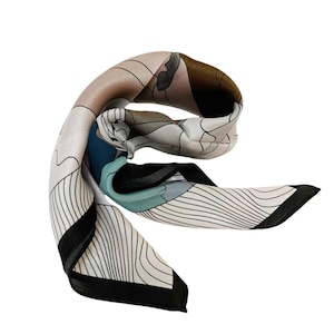 100% Mulberry Silk Scarf Classic Luxurious Silk Scarf Women Silk Bandana Neckerchief Head Scarf Elegant Timeless Silk Scarf