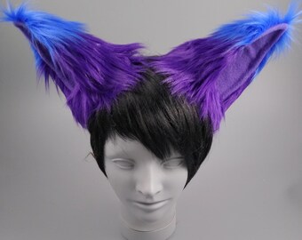 DELUXE OVERSIZED BIG LARGE BROWN RED ADULT FOX FOXY ANIMAL COSTUME EARS JUMBO