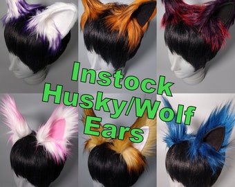 Husky Ears - Wolf Ears - Wolf Halloween Costume - Cosplay Wolf Ears