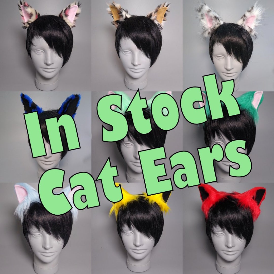 Cat Ears Cat Costume Cat Cosplay Ears Instock-ready to - Etsy