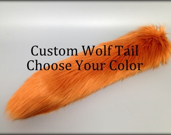 Custom Faux Fur Wolf Tail: Animal Cosplay Costume