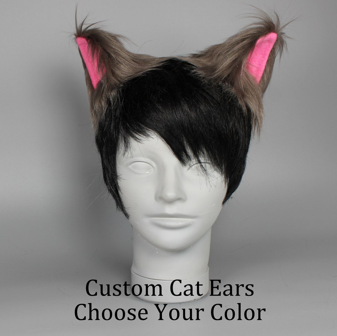 Cat Ears Cat Halloween Costume Custom Cat Ears anime Etsy
