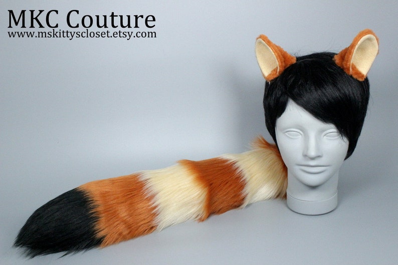 Animal Tail Animal Ears Red Panda Costume
