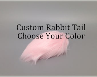 Faux Fur Rabbit Tail: Custom Color Bunny Costume, Cosplay