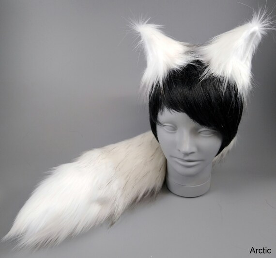 Arctic Wolf Costume Wolf Ears and Wolf Tail Anime - Etsy