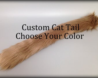 Cat Tail - Cat Costume - Cat Ears and Tail - Anime Tails - Furry Cosplay - Faux Fur Cat Tail-