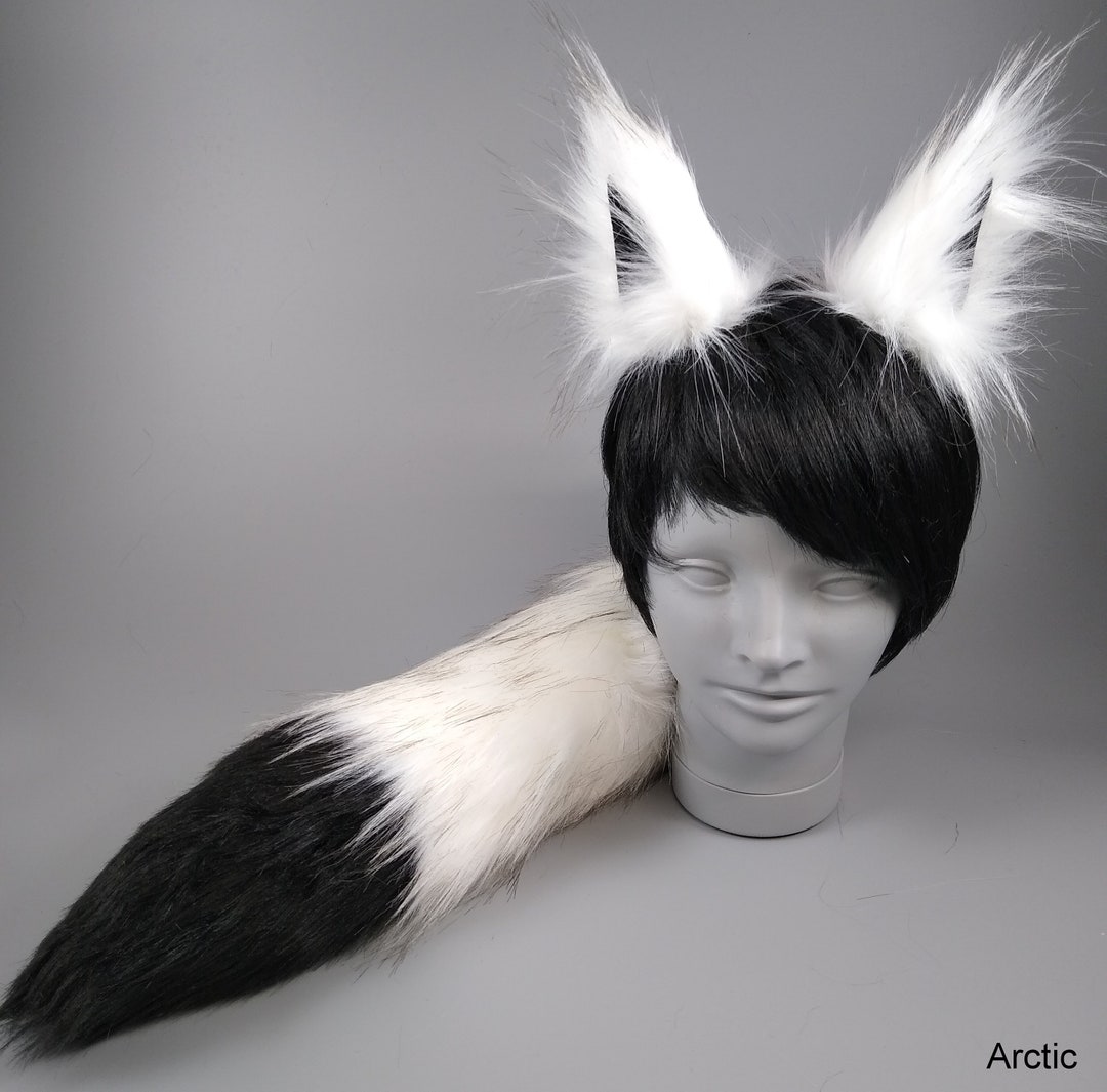 Arctic Wolf Halloween Costume Wolf Ears and Wolf Tail Fox Ears and Fox