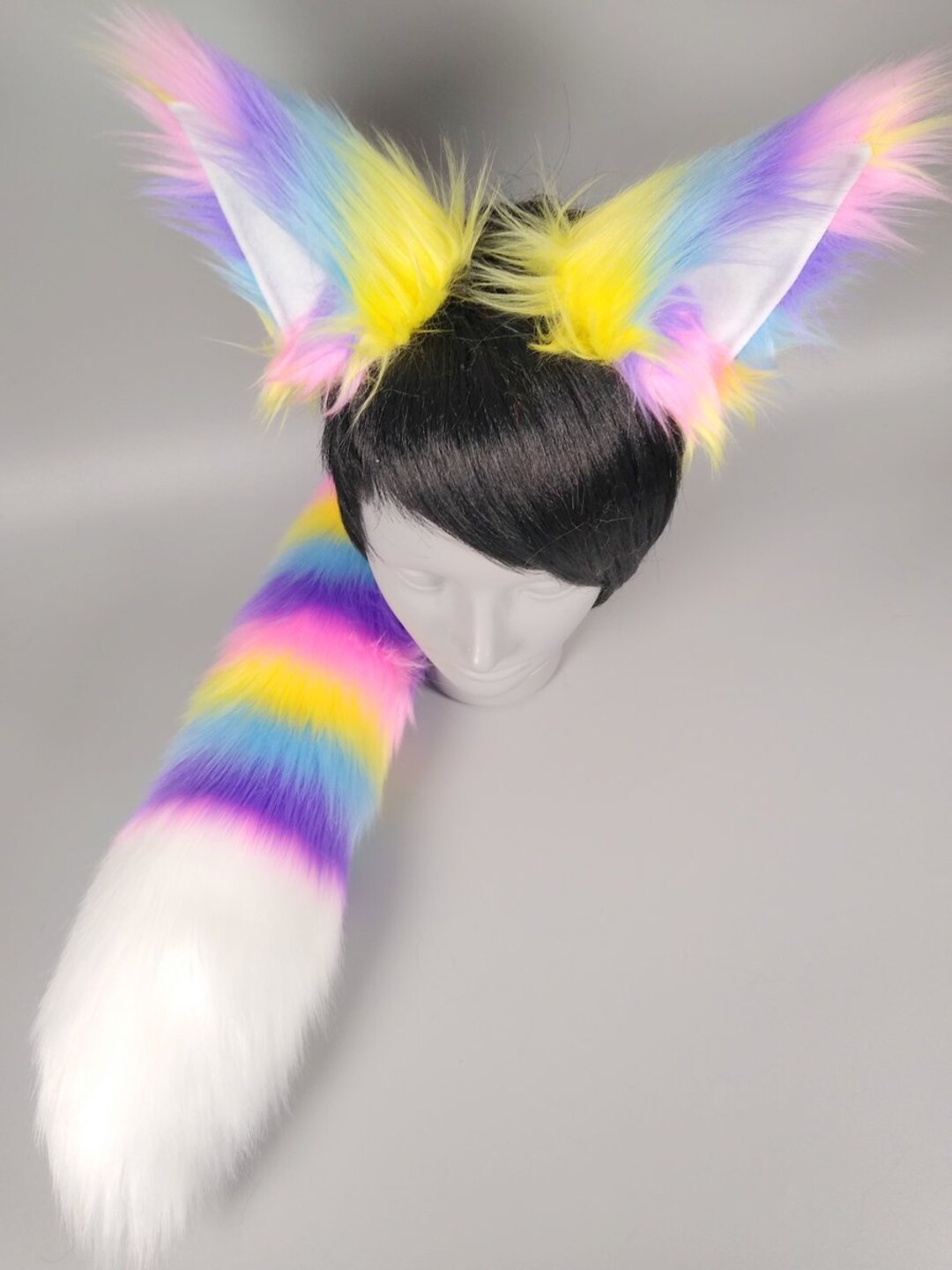 Fox Set Big Tail Ears Headband Costume Kit main image 1
