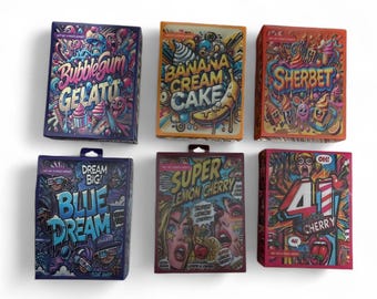 Custom made empty  3D Box with Bags 3.5g size