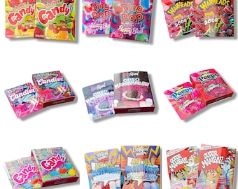 Custom made empty Box with Bags 3.5g size