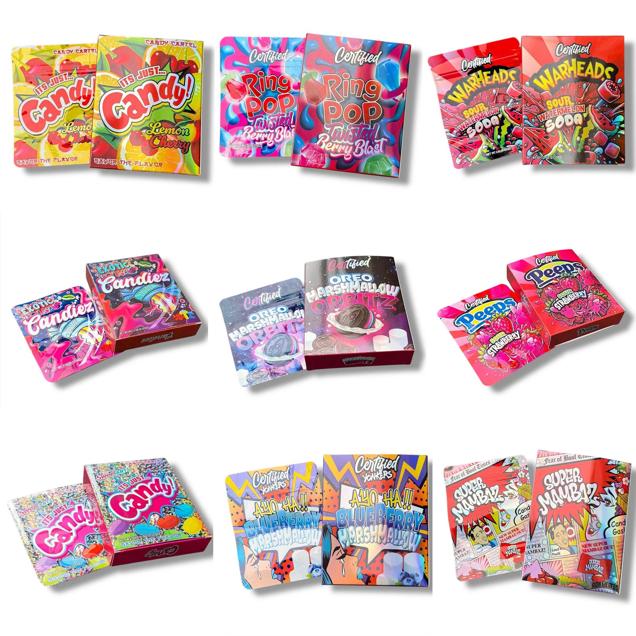 Custom made empty Box with Bags 3.5g size