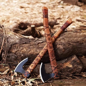 Viking axe, bearded Viking axe, tomahawk, Ragnar axe, long Viking axe, axe, thanksgiving, throwing Viking axe, with sheath best gift for him