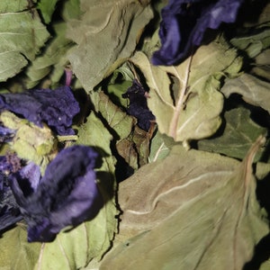 Iced herbal tea Herbal tea - Peppermint, large green basil, mauve